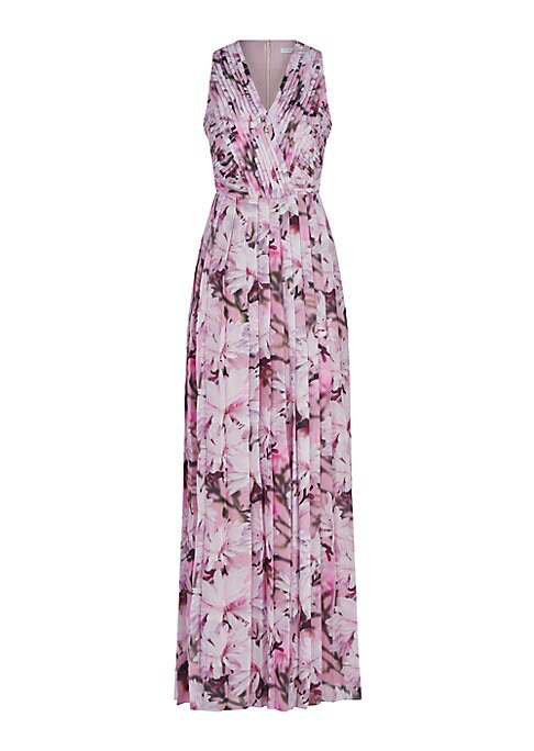 Floral Elegance Chiffon Dress