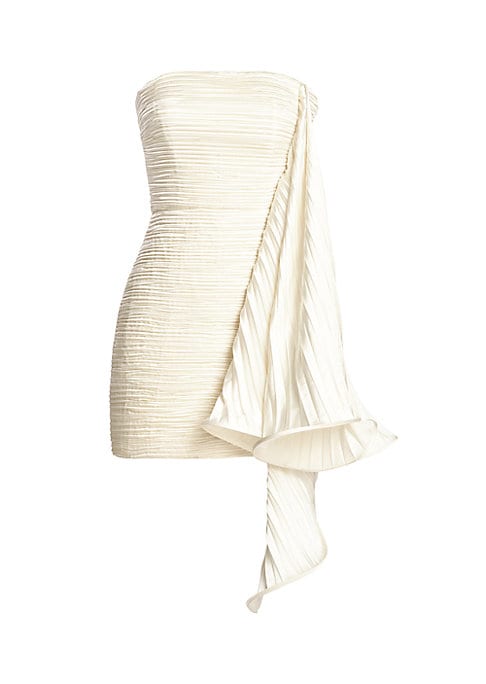 Chic Ruffle Satin Dress