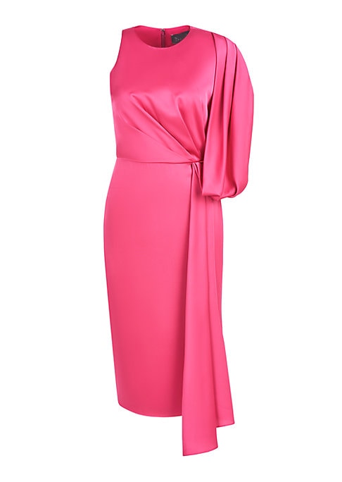 Draped Split Sleeve Dress