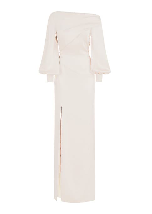 Elegant Bishop Sleeve Gown