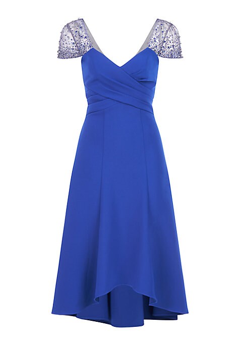Chic Sheer Hem Dress