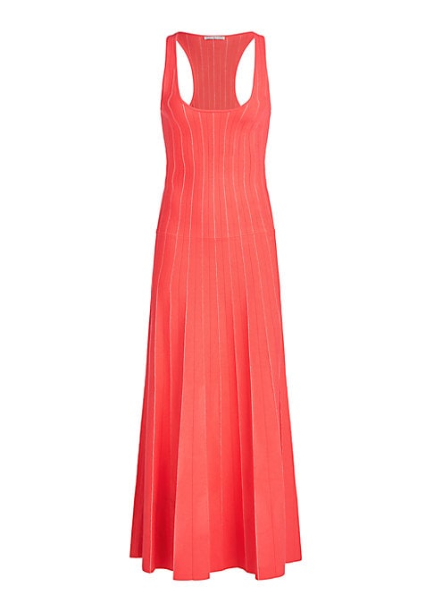 Sleek Inverted Pleat Gown
