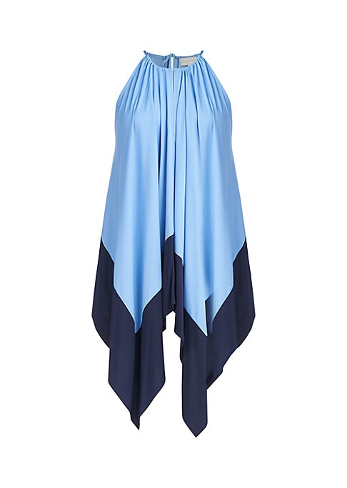 Flowy Colorblock Halter Top