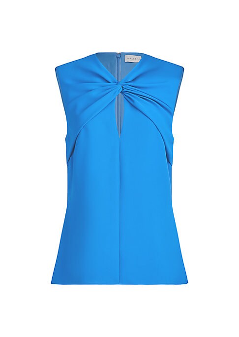 Twist Front High Neck Top