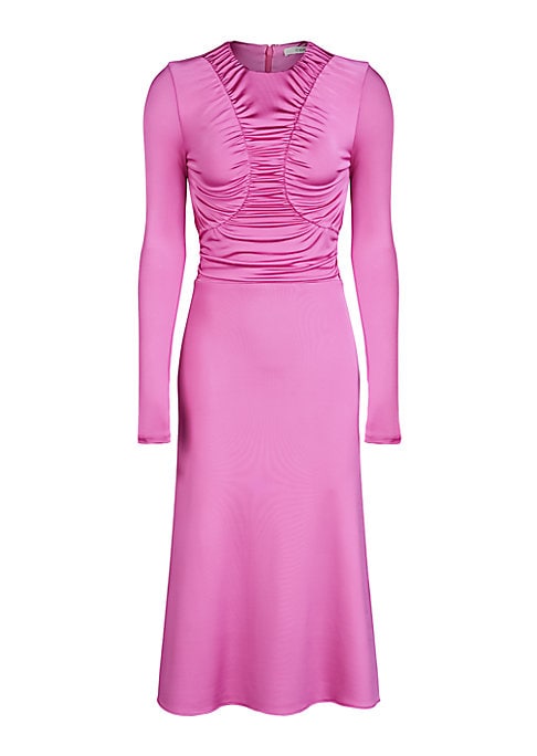 Elegant Ruched Midi Dress