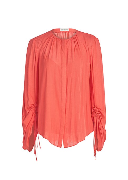 Draped Crinkle Blouse