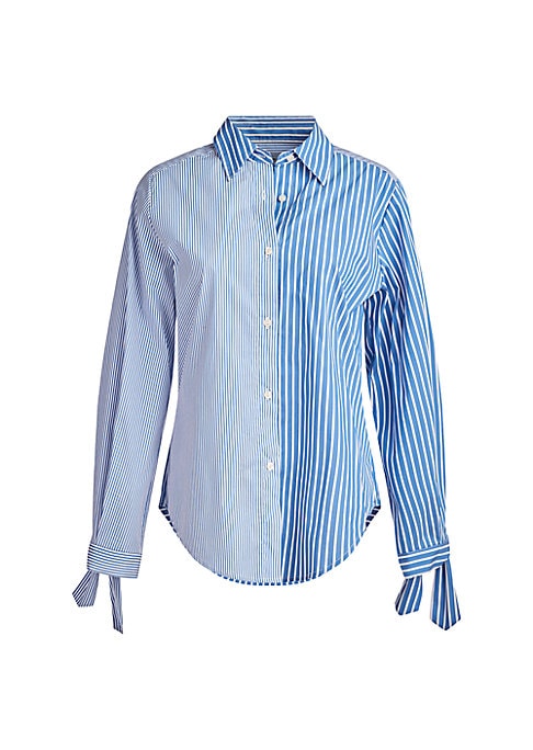 Chic Stripe Tie Blouse