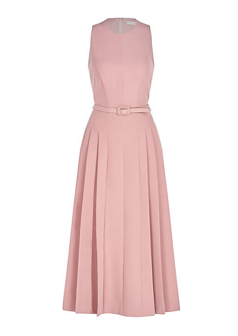 Chic Pleated Midi Dress