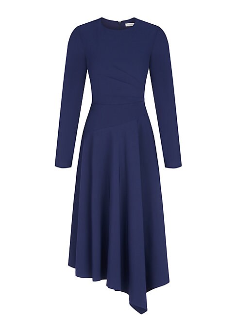 Chic Asymmetric Pleat Dress