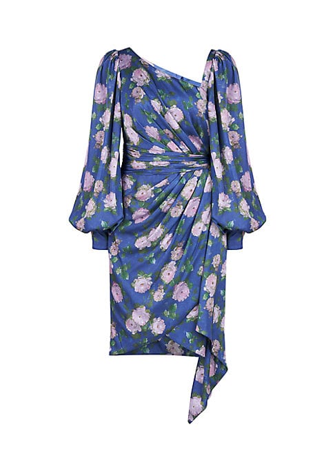 Floral Asymmetric Wrap Dress