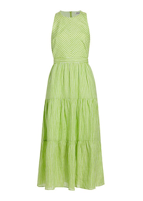 Breezy Striped Cut-Out Dress