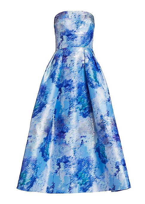 Splotchy Elegance Midi-Dress