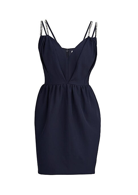 Crystal Draped Minidress