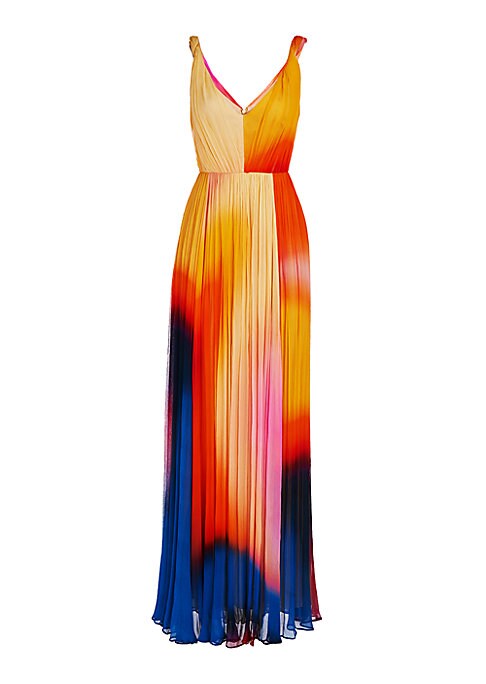 Vibrant Pleated Elegance