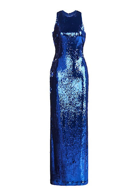 Sparkling Fitted Evening Gown