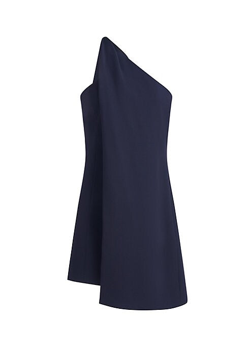 Draped One-Shoulder Minidress