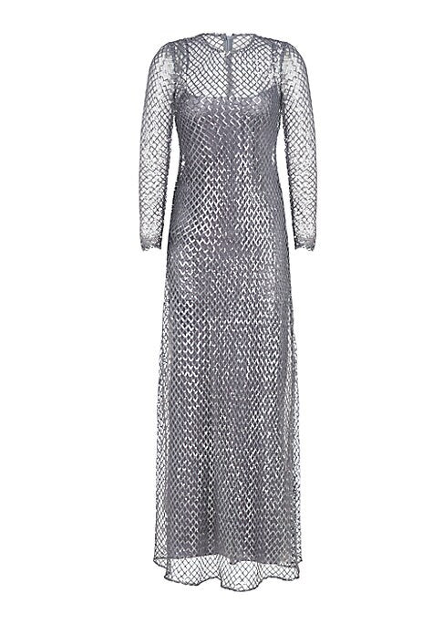 Gridlocked Glam Gown