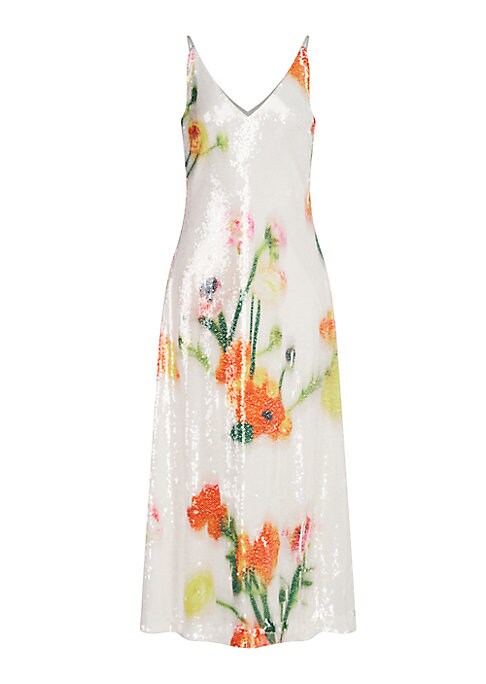 Floral Sequin Delight Dress