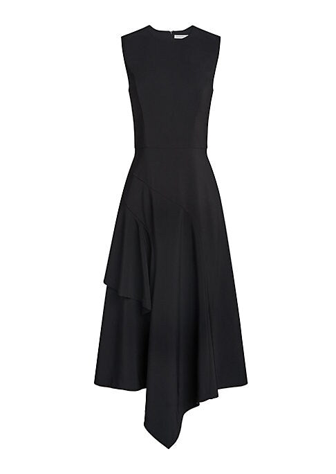 Chic Asymmetric Midi Dress