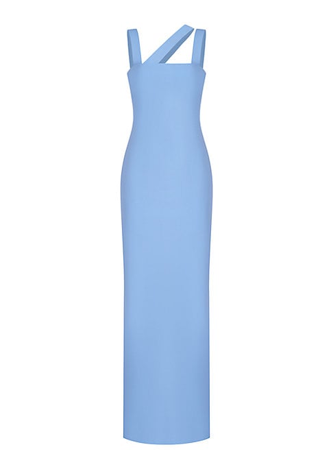 Wrap Sheath Evening Dress