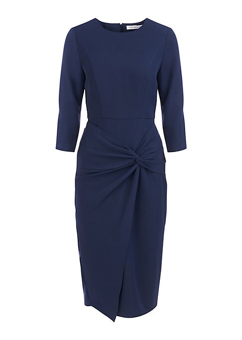 Twisted Elegance Midi-Dress