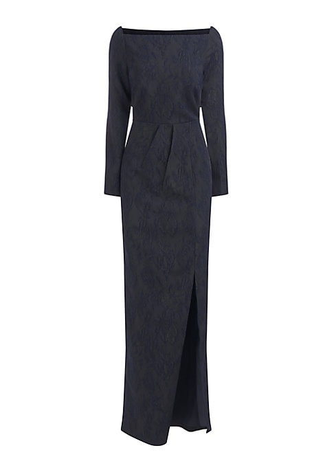 Elegant Slit Sleeve Gown