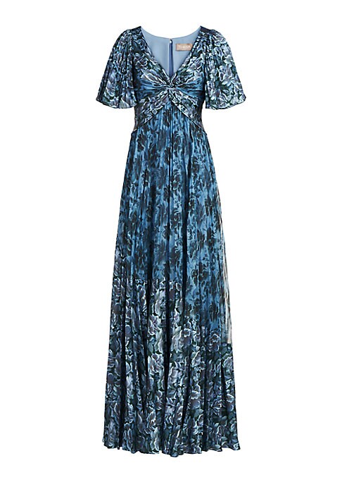 Floral Flutter A-Line Dress