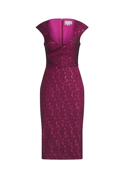 Lustrous Sheath Cocktail Dress