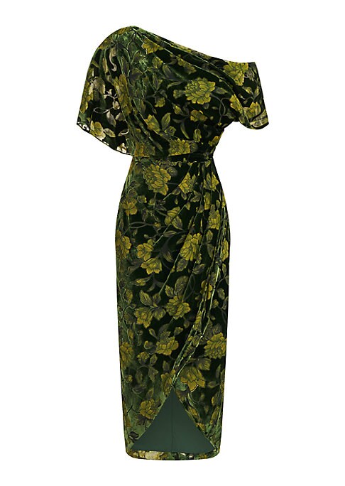Floral Velvet Cocktail Elegance