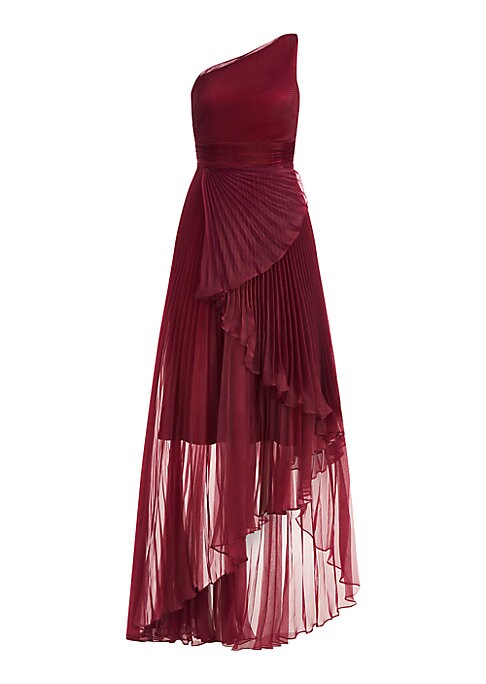 Asymmetrical Sheer Elegance Gown