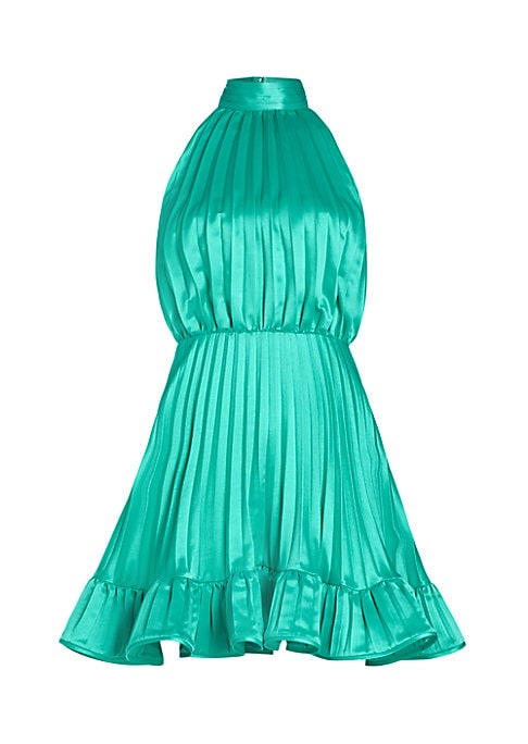 Chic Pleated Halter Dress