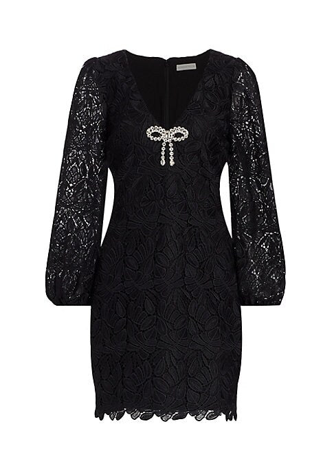 Lace Bow Sheath Dress