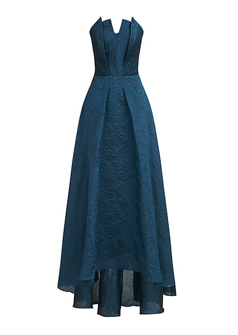 Elegant Textured High-Low Dress
