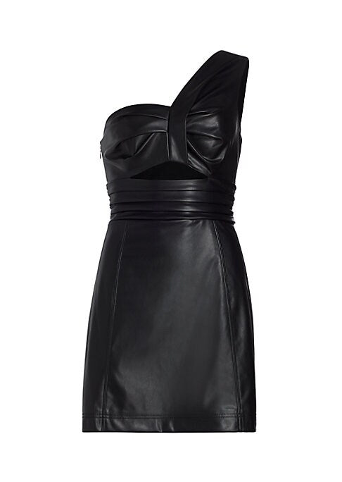 Sleek Asymmetrical Mini Dress