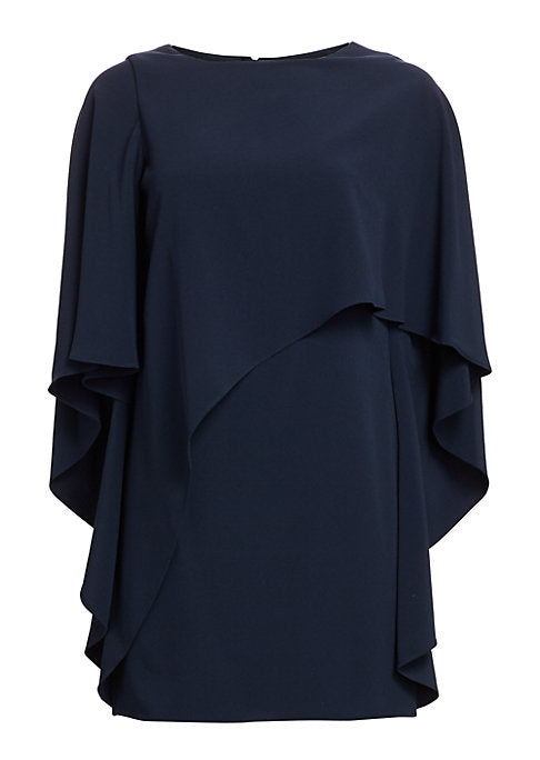 Cape Sleeve Elegance Dress