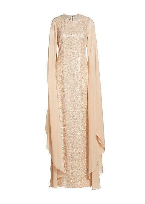 Cape Elegance Gown