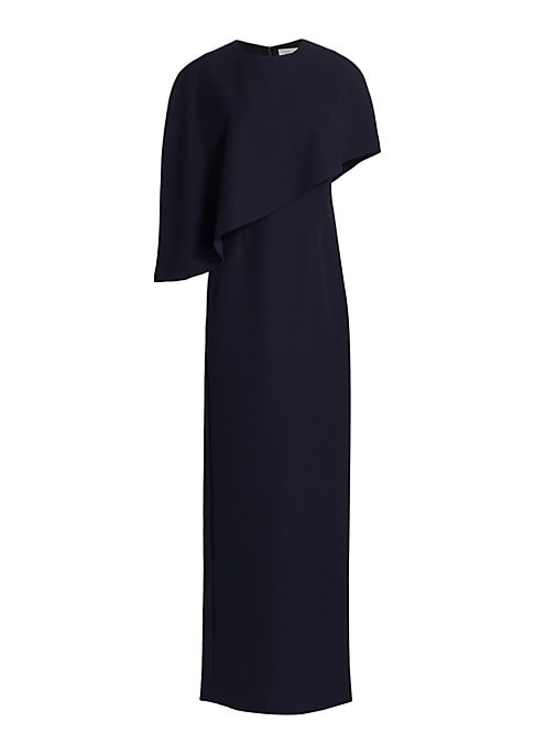 Elegant Slit Crepe Dress