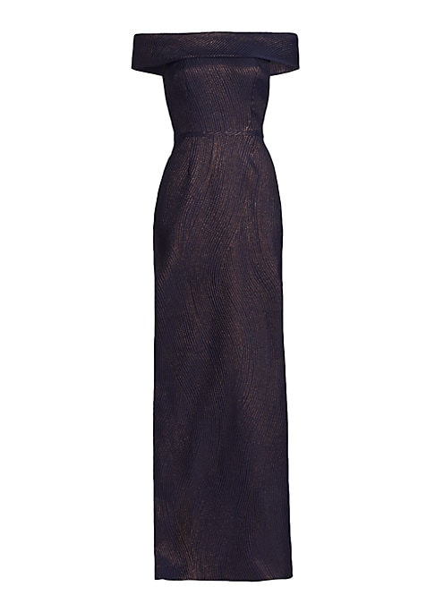Glam Wavy Column Gown