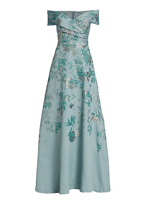 Floral Shimmer Gown