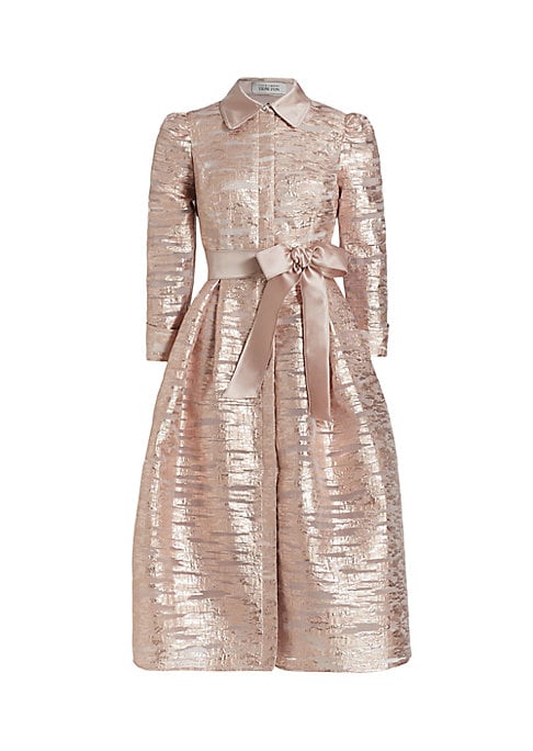 Shimmering Puff Sleeve Dress