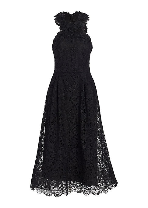 Floral Lace Midi Dress
