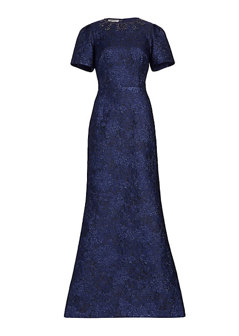 Glistening Bead Evening Dress
