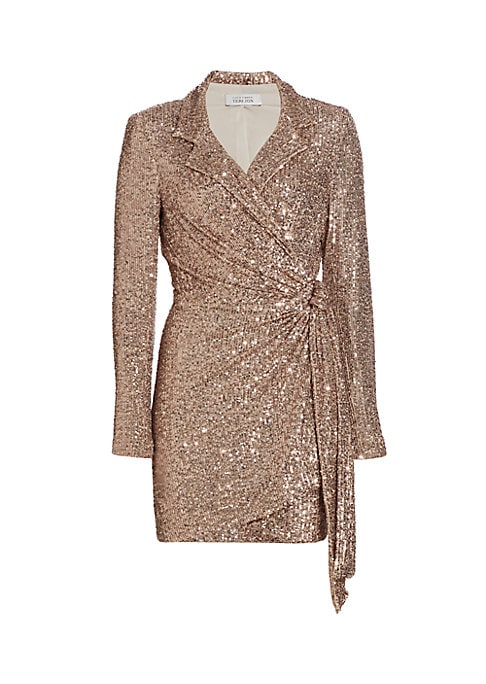 Glimmering Wrap Blouse