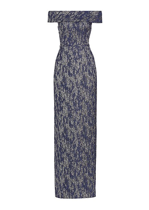 Metallic Elegance Gown