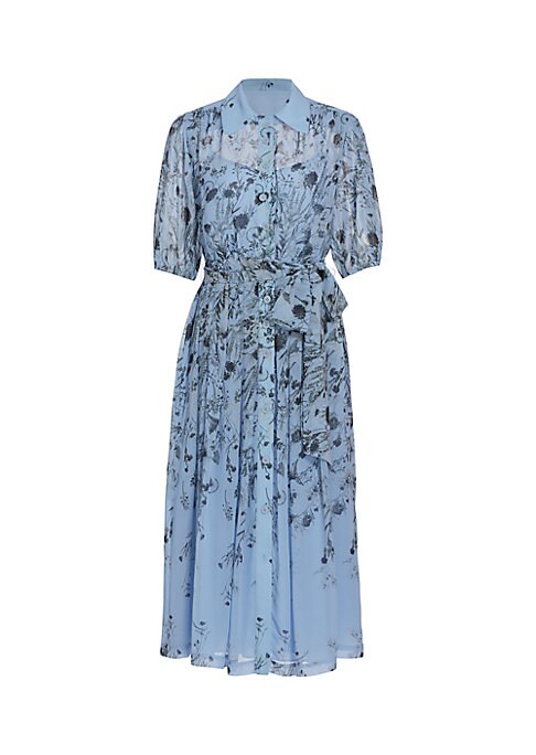 Chic Floral Chiffon Dress