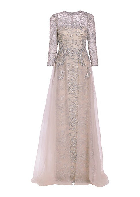 Beaded Tulle Dream Gown