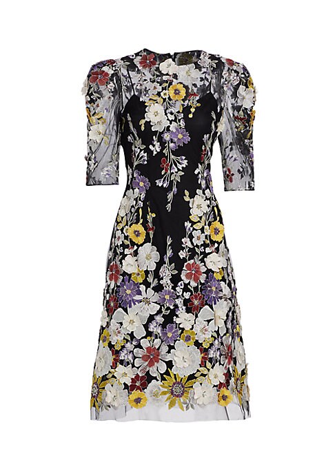 Floral Beaded Elegance Dress