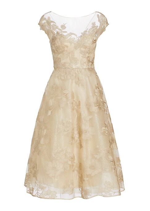 Floral Illusion Midi Dress