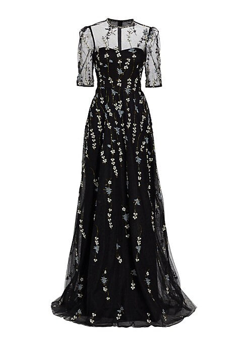 Embroidered Tulle Elegance