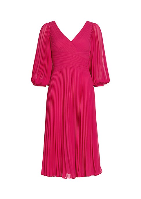 Chic Pleats Midi Dress